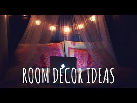 ♡ DIY ROOM DECOR IDEAS. Lighting + Wall art! ♡