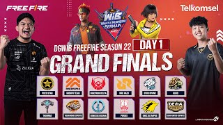 🔴DGWIB FREE FIRE SEASON 22 - GRAND FINAL DAY 1