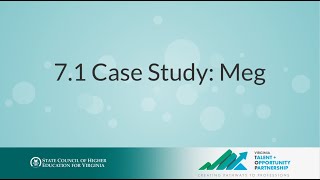 7 1 Case Study: Meg