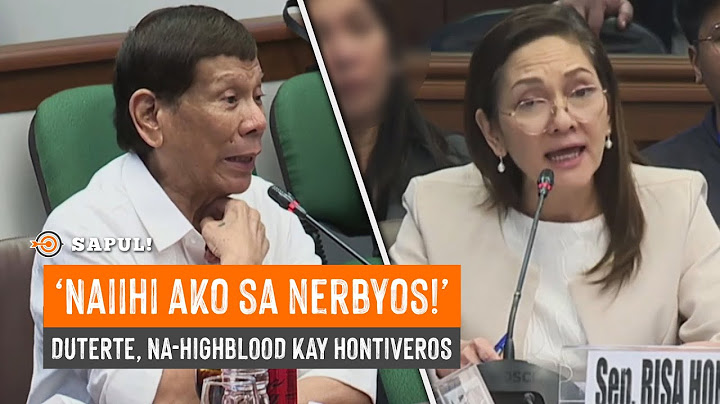 'NAIIHI AKO SA NERBYOS!': Duterte, PINAGTAASAN ng Boses si Hontiveros!