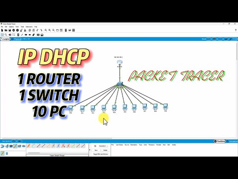 📌🎥 Cara Membuat Topologi Jaringan Sederhana Menggunakan IP DHCP di Cisco Packet Tracer