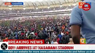 Happening Now Railas Body Arrives At Kasarani Stadium
