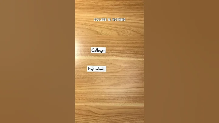 High School vs. College