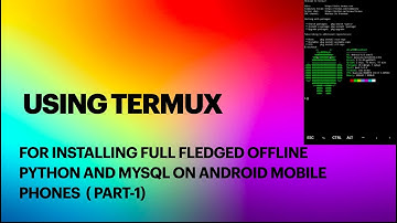 Using Termux on Android for Python and MySQL
