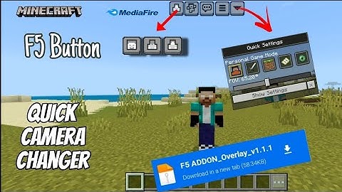 F5 Button Mod for Minecraft PE Latest version 1.21.30 | Quick camara Changer mod in Minecraft PE