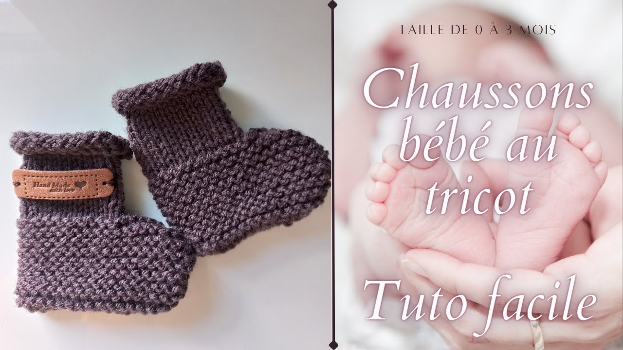 Sélection de chaussons de bébé au tricot