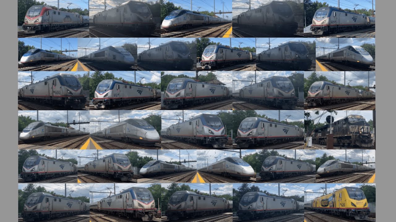 Colorful wraps, meets, \u0026 horn salutes on the Amtrak Northeast Corridor