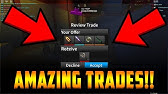 These Are The Best Trades Ever Roblox Assassin Youtube - best fire elemental trade in history gets accepted worth 24 exotcsi roblox assassin best trades