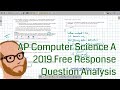 AP Computer Science A 2019 Free Response Discussion