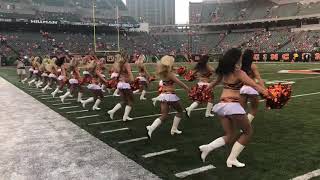 08/09/2018 Ben-Gal Cheerleaders Pre Game Performance (Bengals vs Bears)