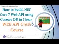 How to build net core 7 web api using cosmos db in an hour  web api crash course  net  lsc