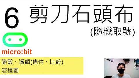 micro:bit教學-6-剪刀石頭布-rock, paper, scissors