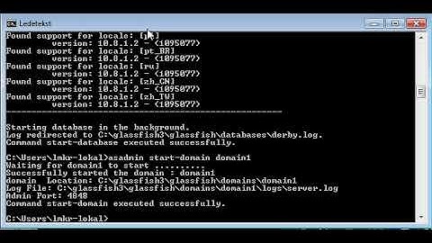 DAT250: Java EE Command Line Administration