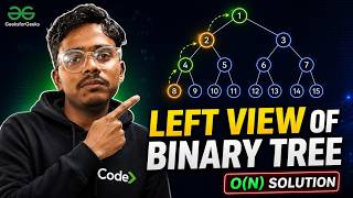 Left View of Binary Tree | GFG POTD | Easy Level | O(N) Solution Explained