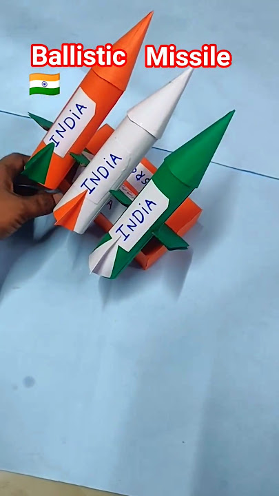 indian ballistic missiles 🇮🇳 paper craft school project hosting #shorts #diy #papercraft #handmade