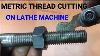 HOW TO CUT METRIC THREAD ON LATHE MACHINE  ???