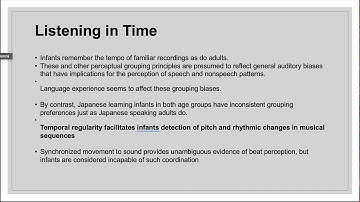 TeachBack #2: Language and Music in Prelinguistic infants
