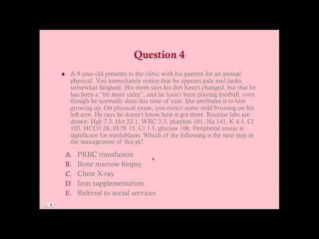 Hematology Review Questions - CRASH! Medical Review Series class=