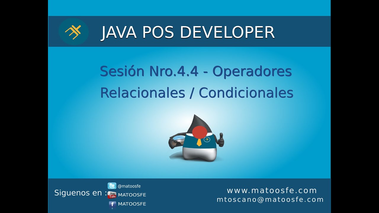 Curso de Java POS - Sesión Nro.4.4 - Operadores Relacionales ...