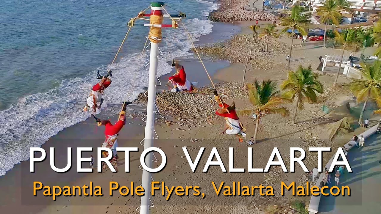 Papantla Bird-Men Show on the Puerto Vallarta Malecon