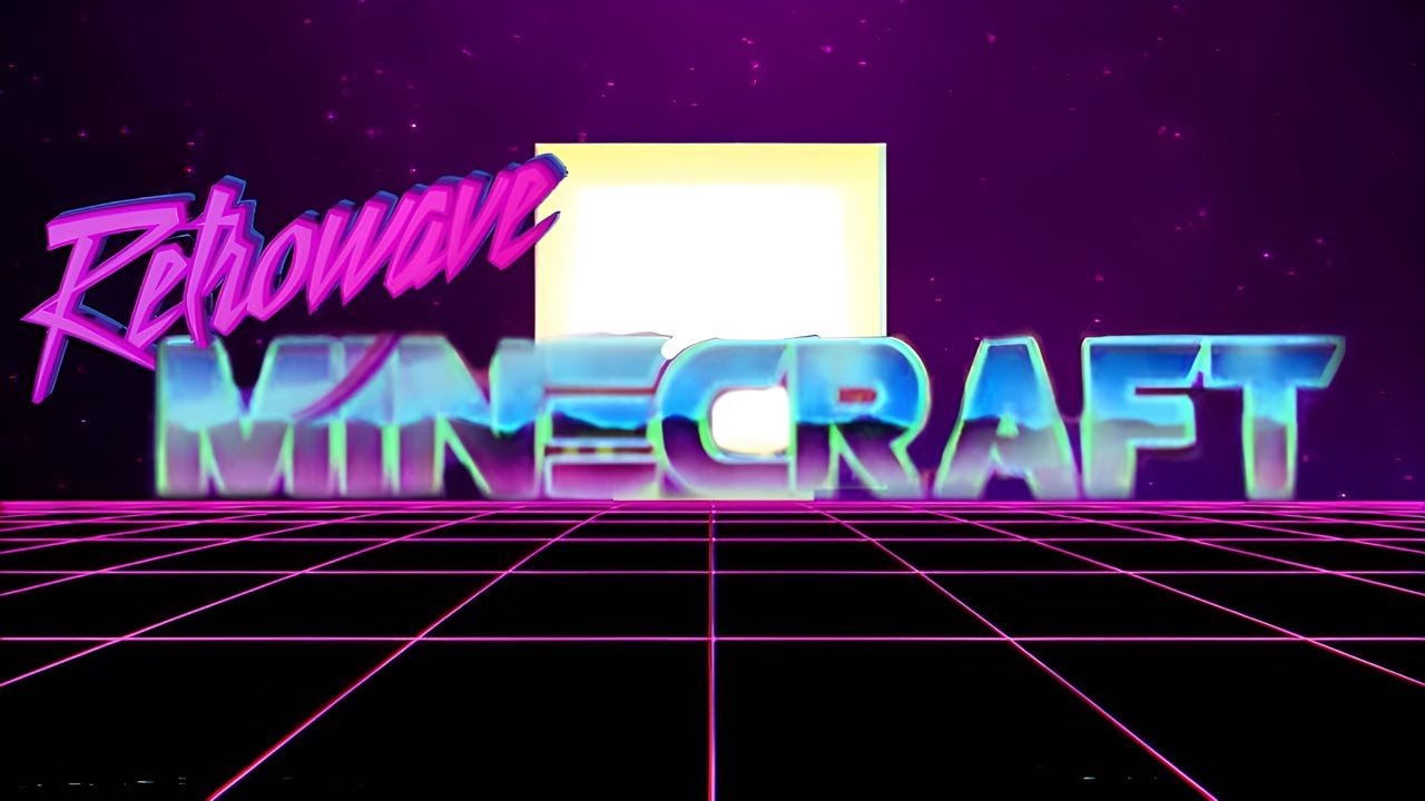MINECRAFT RETROWAVE - screensaver (10 hour) - YouTube