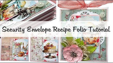 The Secret Ingredient For a Fast and Easy Recipe Folio: Security Envelopes How to Tutorial DIY