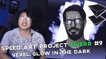 Vexel Glow in the Dark | Speed Art Project Fiverr #9