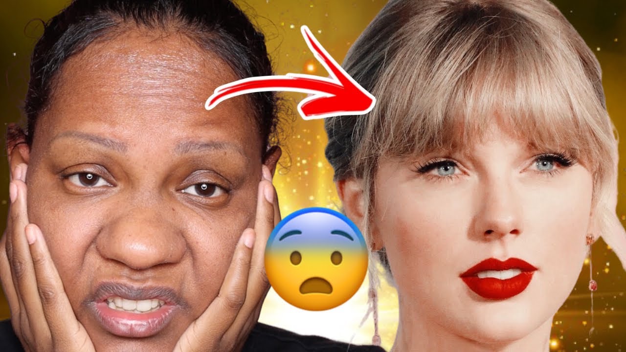 Makeup Transformation Taylor Swift 😳🔥 #makeup #lacewig