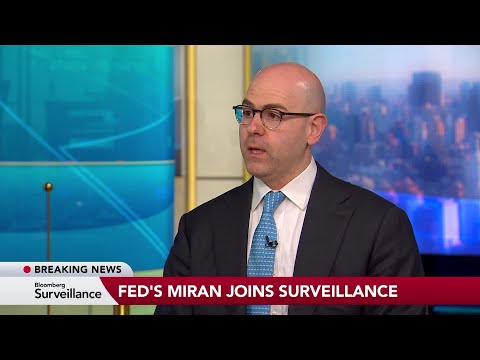 Fed’s Miran on Supply Shocks, Policy, Central Bank Tenure