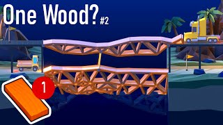 Can you Beat Poly Bridge 2 Using One Wood Piece? (Part 2)