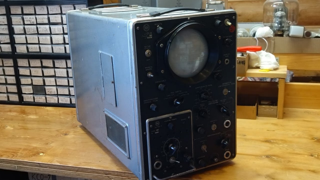 Первый осциллограф со сменным блоком С1-8 - YouTube