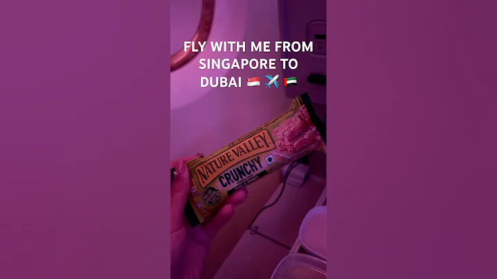 what i ate on my emirates airlines flight from singapore to dubai ✈️  #shorts #emirates #travel