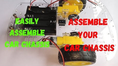 How to assemble 2WD Smart robot car chassis | 2 wheels DIY Robot car chassis installation process ||