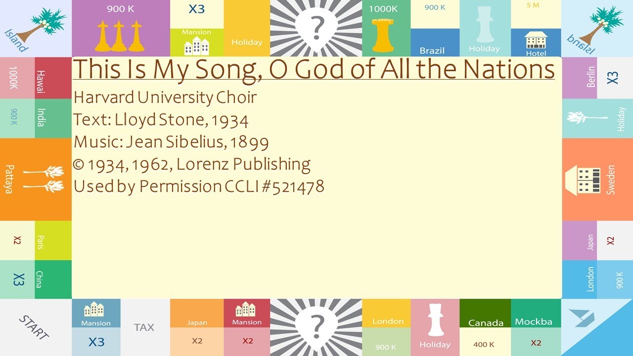 This Is My Song, O God of All the Nations - Harvard University Choir -  YouTube