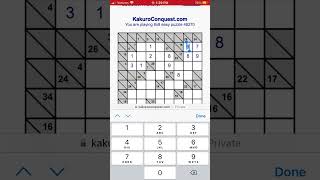 Kakuro #2 pt 1 #puzzle #math #game screenshot 2