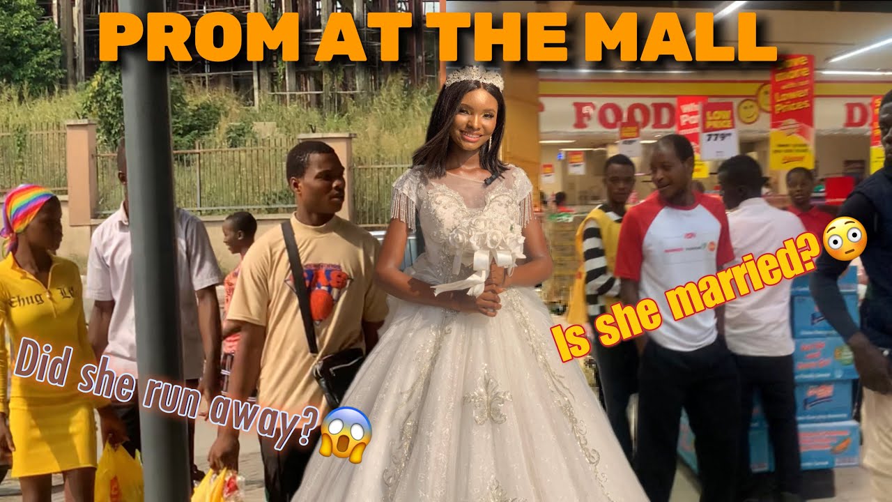 Wearing a WEDDING GOWN to SHOPRITE !! YouTube