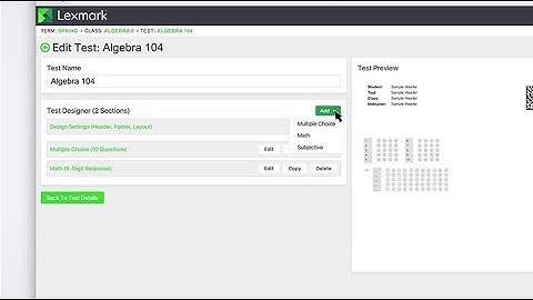 Lexmark Testing Assistant - Creación e impresión de una prueba