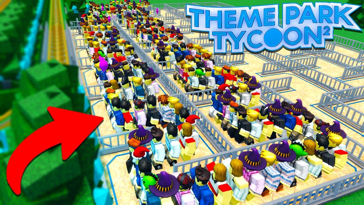 I Built The *LONGEST* QUEUE In Theme Park Tycoon 2! [WORLD RECORD]