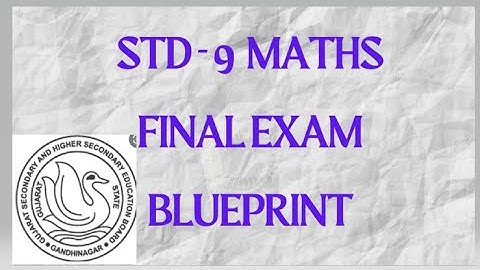 Std-9 Maths final exam blueprint 2022 || chapter weightage || Annual exam std 9 blueprint ||