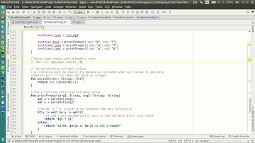 Android Kotlin Tutorial #014- Basic Syntax - Type check and automatic cast