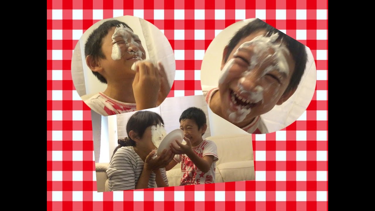 ジャンケン勝負でパイ投げ！！