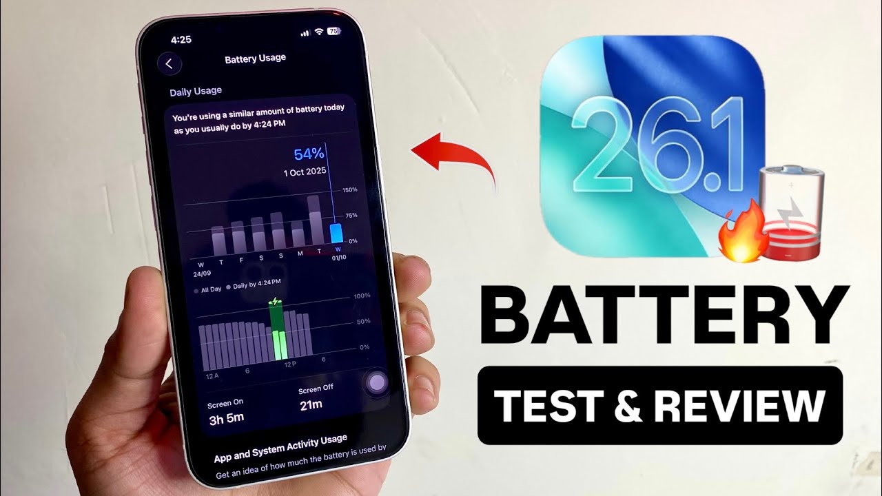 iOS 26.1 BETA 2 Battery Review & Test - IOS 26.1 BETA 2 BATTERY ...