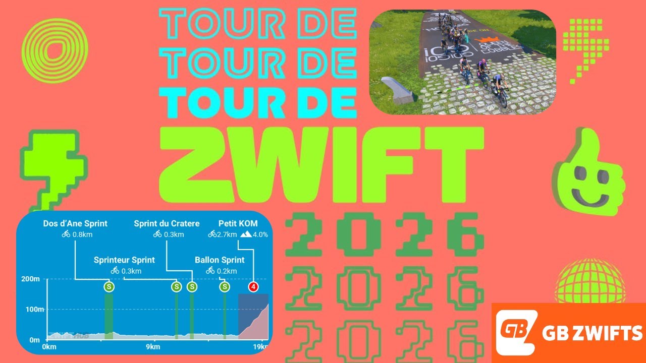 Tour de Zwift Stage 2 Race | Hell of the North | Live