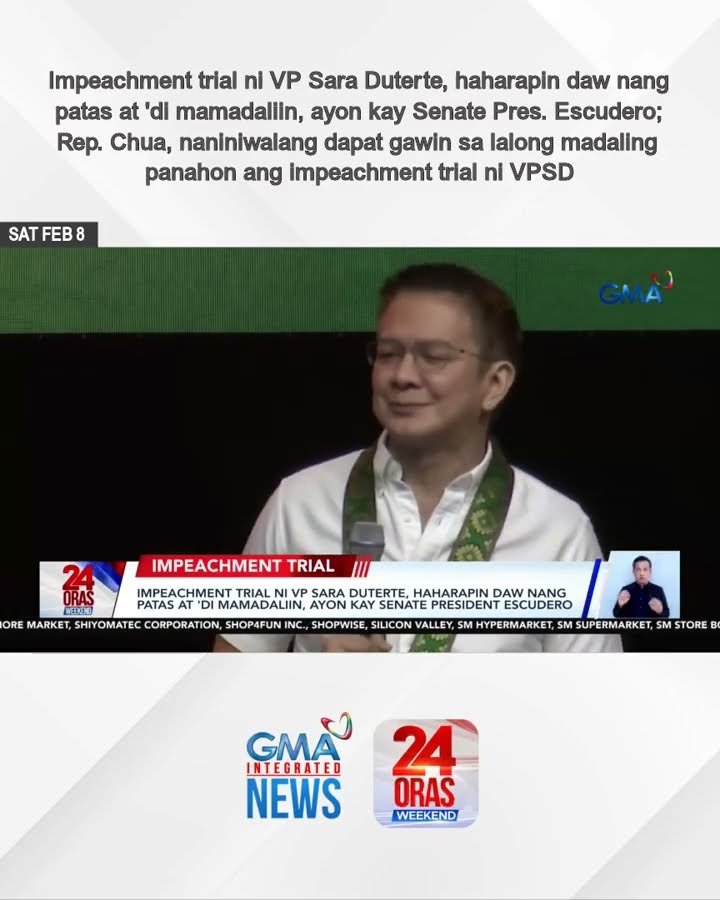 Impeachment trial ni VP Sara Duterte, haharapin daw nang patas at 'di mamadaliin...| 24 Oras Weekend