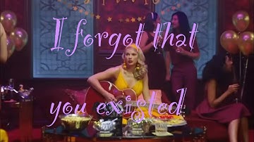 Taylor Swift - I forgot that you existed Unofficial music video