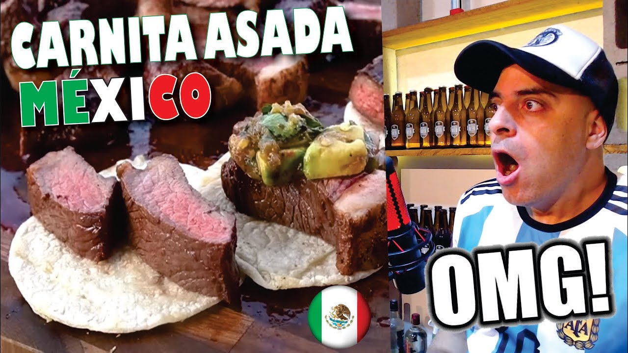 ARGENTINO QUEDA IMPRESIONADO con LA CARNITA ASADA MEXICANA!