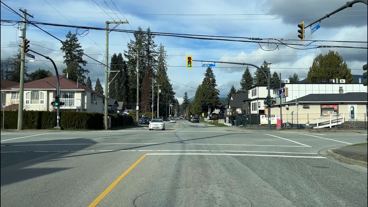 Driving on Oxford St, Port Coquitlam. Feb. 2026.