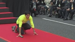 メダリストが御堂筋疾走 大阪で五輪の感動再現