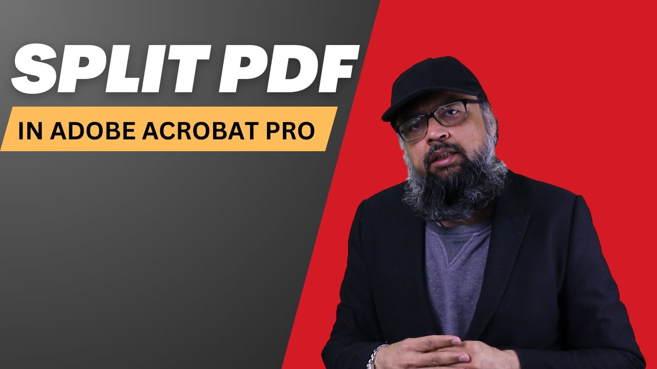 How to Split PDF in Adobe Acrobat Pro and Extract Pages - YouTube