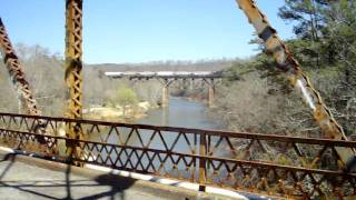 A Southbound CSX train crosses the Black Warrior River, near Garden City Alabama
